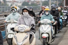 Khu vực Hà Nội từ chiều tối và đêm 26/1 trời rét đậm. (Ảnh minh họa)