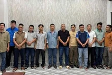Các bị can trong vụ án (Ảnh: Công an cung cấp)